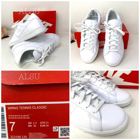 🎄 SANTA’S DEAL 🎄 Nike Tennis Classic Leather White Women's AUTHENTIC Size 9.5 - Picture 8 of 8
